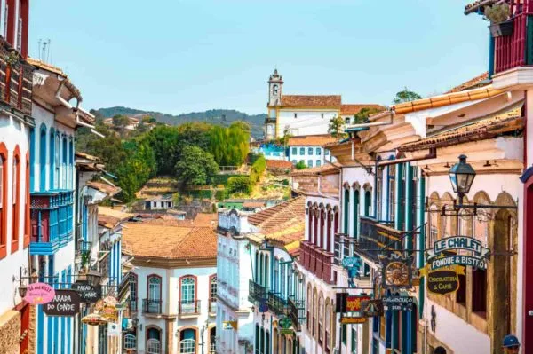 Ouro Preto e as suas ruas históricas. 