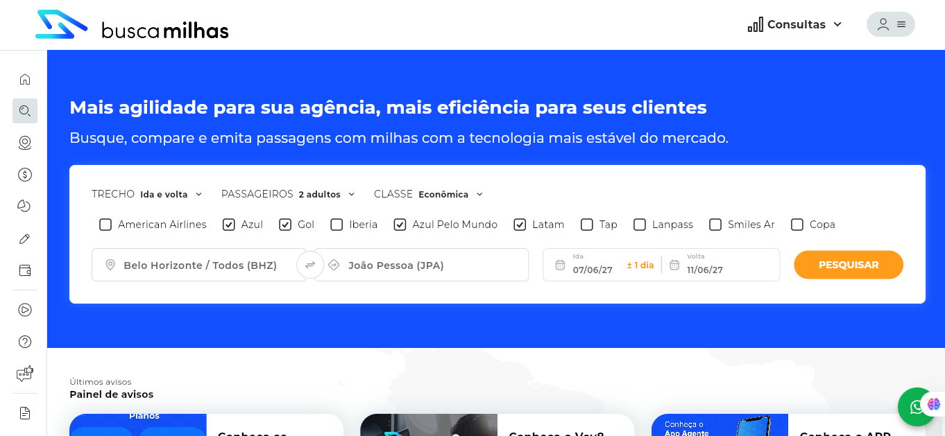 Como o Busca Milhas Agente agiliza a cotação de passagens?
